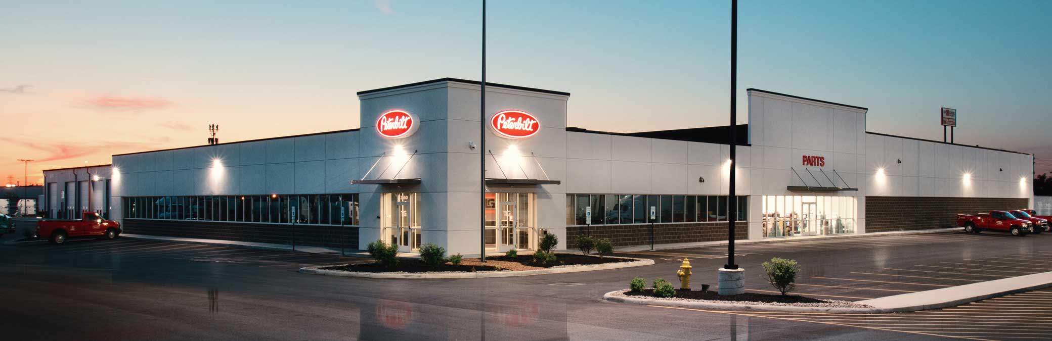 Photo of Peterbilt dealership, Sharonville, Ohio.