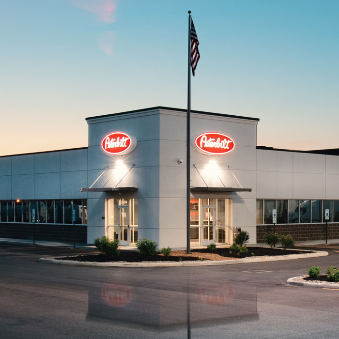 Photo of Peterbilt dealership, Sharonville, Ohio.